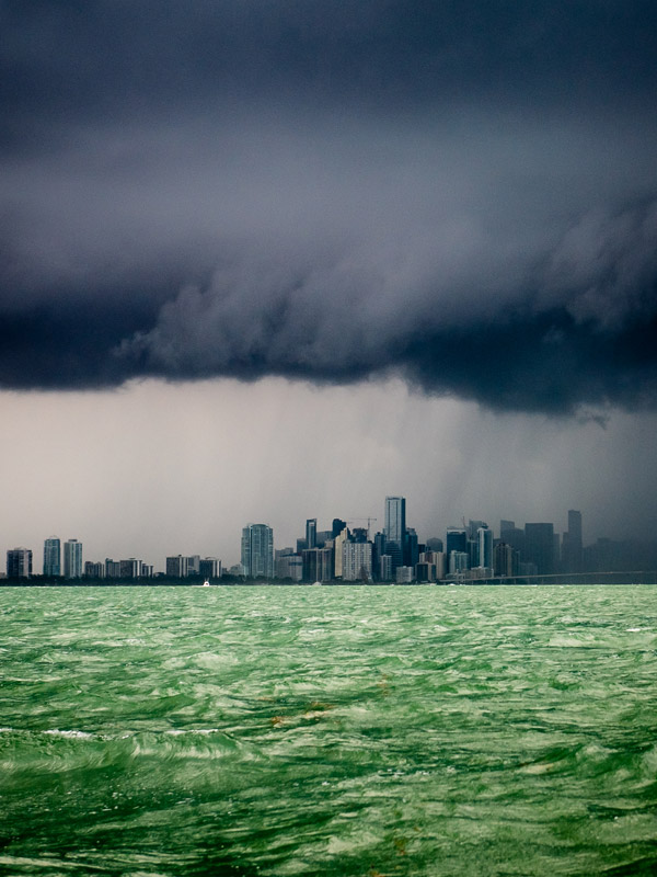 Thunderstorms in Miami, Florida