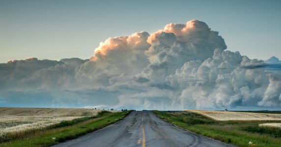 Thunderstorms roll across the prairies