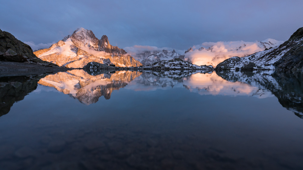 Lac Blanc sunset that ended my magical month long adventure across Europe