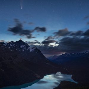 Comet Neowise at Peyto